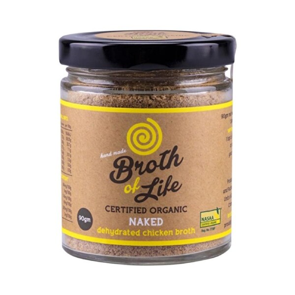 Broth Of Life Org Dehydrated Chicken Broth Naked 90g 90g