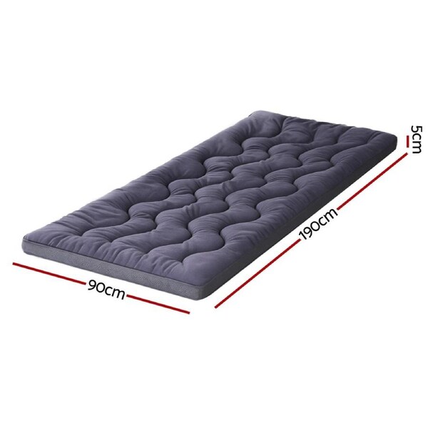 Giselle 5cm Mattress Topper Pillowtop toppers Bamboo Charcoal All Size Single