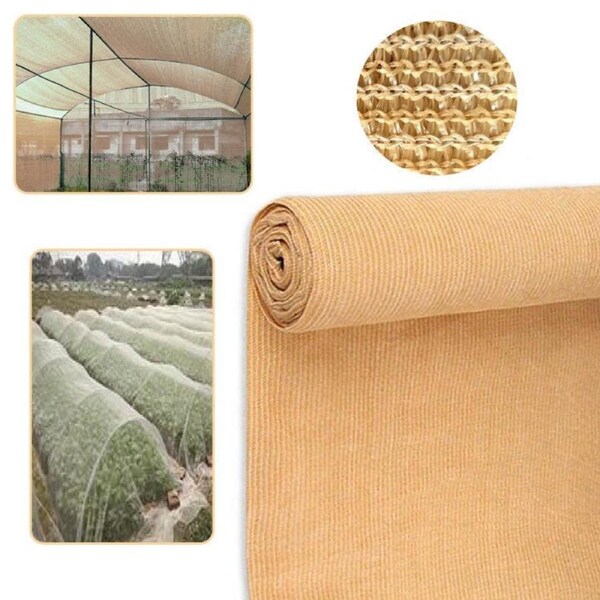 Elora Shadecloth 50-90% UV Beige 1.83/3.66x10-50m Mesh Roll Outdoor Garden Cover 1.83x50m Beige 70%