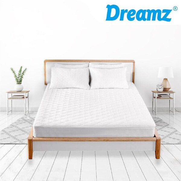 Dreamz Mattress Protector Topper Microfiber Waterproof Cover Double King Queen Single