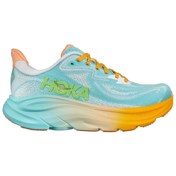 Hoka Women's Clifton 10 Running Shoes Blue Spark/White US Women's 7.5