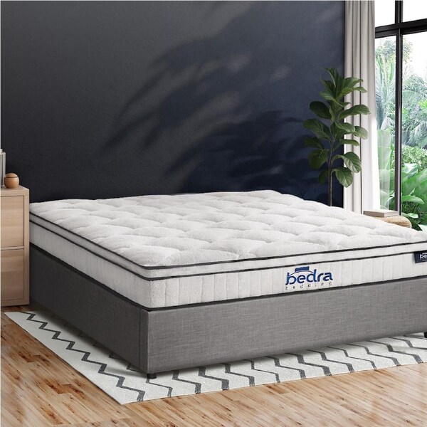 Oikiture Bed Frame Queen Double King Size Gas Lift Storage Platform Base with Mattress Grey