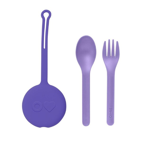 Omiepod 3 Pce Cutlery Set Lilac