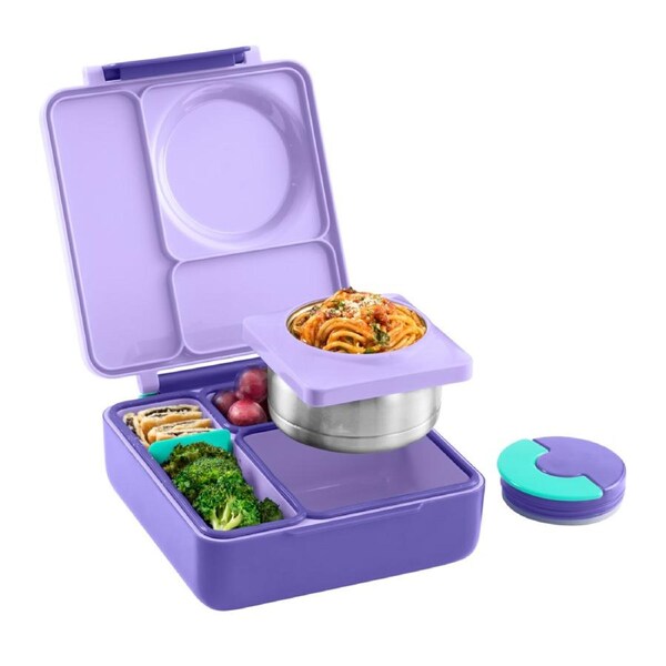 Omiebox V2 Hot & Cold Kid's Bento Box Purple Plum
