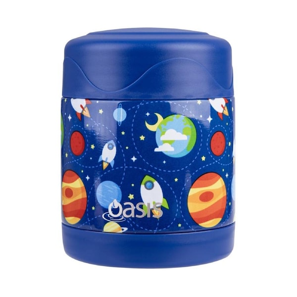 Oasis Insulated Kids Food Jar 300ml - Outer Space Outer Space