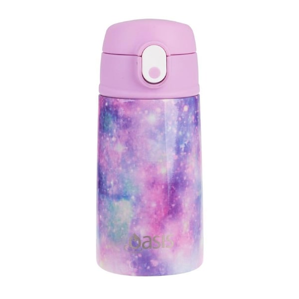 Oasis Stainless Steel Double Wall Insulated Kid's Drink Bottle 400ML - Galaxy Galaxy
