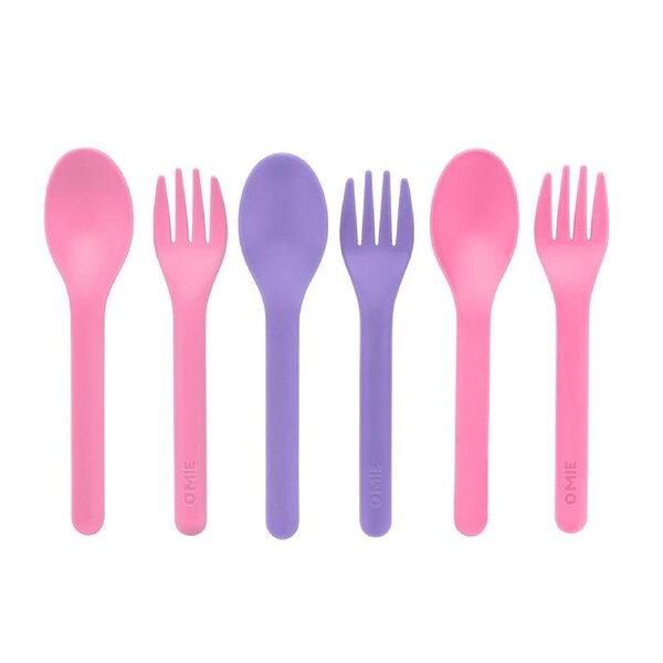 Omie 6 Piece Cutlery Set - Pink-Purple Pink/Purple