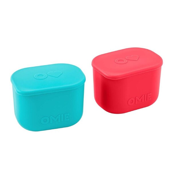 Omiebox Up Silicone Dip Containers - Pink & Teal Pink/Teal