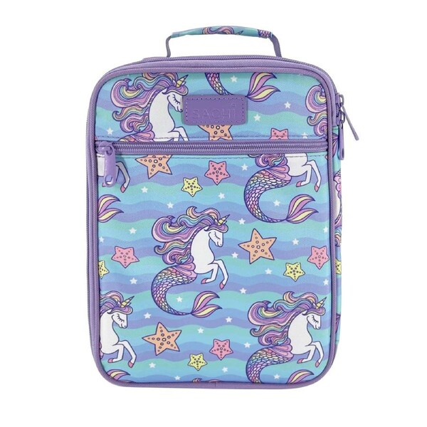 Sachi Insulated Lunch Tote Bag - Mermaid Unicorns Mermaid Unicorn