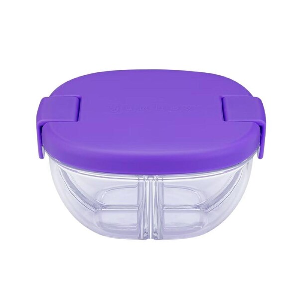 Yumbox 3 Compartment Snack Bowl - Haze Purple Haze Purple
