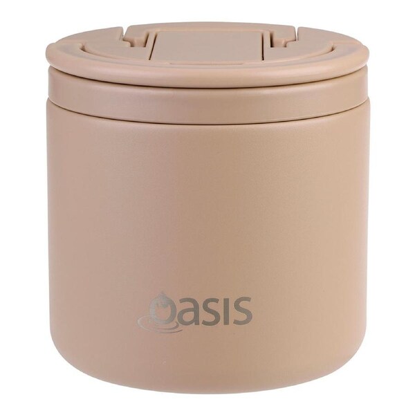 Oasis Insulated Food Flask 500ml - Latte Latte