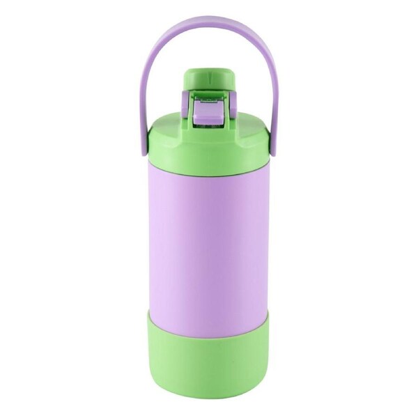 Avanti Yum Yum 2 Way Drinking Insulated Bottle 400ml - Purple/Green Purple/Green