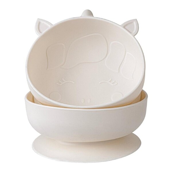 Melii Luxe Silicone Suction Bowls 2 Pack Unicorn