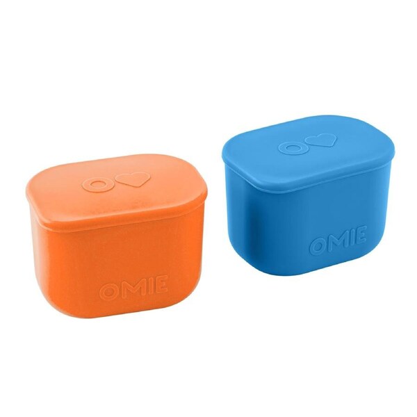 Omiebox Up Silicone Dip Containers - Blue & Orange Blue/Orange
