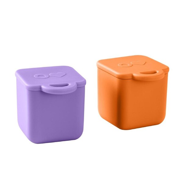 Omiedip Silicone Dip Containers Set 2 Purple/Orange