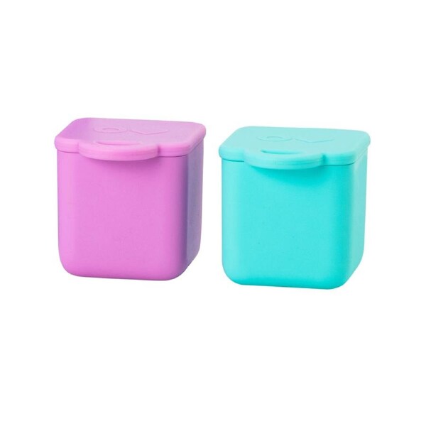 Omiedip Silicone Dip Containers Set 2 Pink/Teal