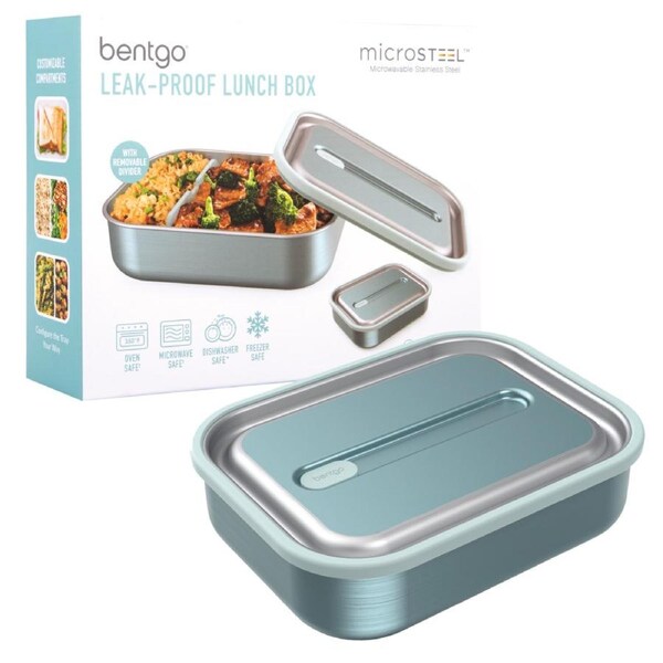 Bentgo Stainless Steel Leak Proof Lunch Box 1200ml Aqua