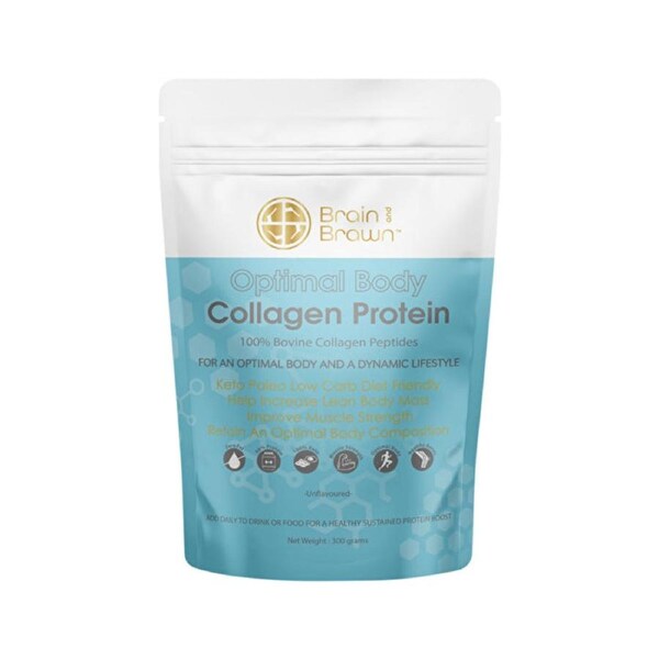 Brain And Brawn Brain and Brawn Optimal Body Collagen Protein (100% Bovine Collagen Peptides) Unflavoured 300g 300g