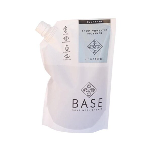 Base (Soap With Impact) Body Wash Snowy Mountain Refill 1000ml 1000ml