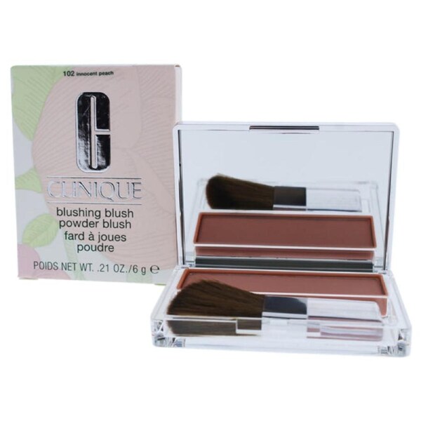 Blushing Blush Powder Blush - 102 Innocent Peach by Clinique for Women - 0.21 oz Blush 0.21 oz