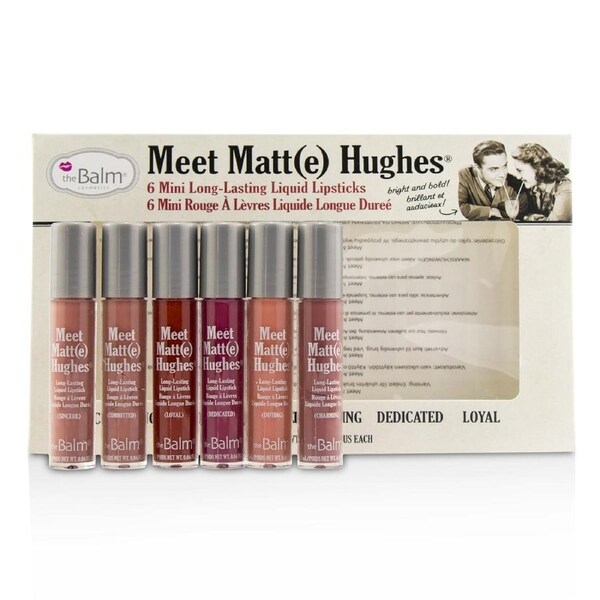 TheBalm Meet Matt(e) Hughes 6 Mini Long Lasting Liquid Lipsticks Kit - Vol.1 6x1.2ml/0.04oz Vol.1 / 6x1.2ml/0.04oz