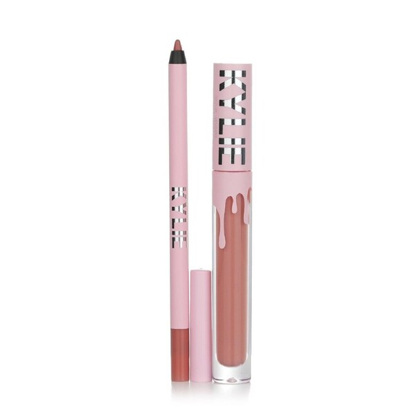Kylie By Kylie Jenner Matte Lip Kit: Matte Liquid Lipstick 3ml + Lip Liner 1.1g - # 802 Candy K Matte (box slightly damage) 2pcs 802 Candy K Matte / 2pcs
