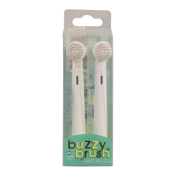 Jack N' Jill Buzzy Brush Replacement Heads for Electric Toothbrush x 2 Pack 2 Pack