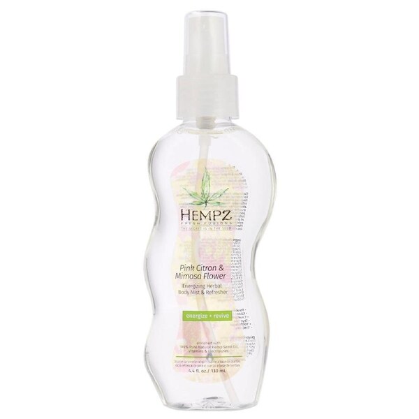 Fresh Fusions Pink Citron and Mimosa Flower Energizing Herbal Body Mist and Refresher by Hempz for Unisex - 4.4 oz Body Mist 4.4 oz