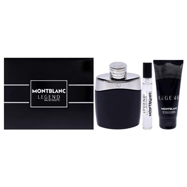 Mont Blanc Mont Blanc Legend For Men - 3 Pc Gift Set Eau De Toilette Spray 7.5ml/0.25oz Eau De Toilette Spray All-over Shower Gel 100ml/3.3oz 3 Pc Gift Set / 100ml/3.3oz