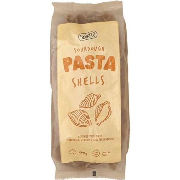 Berkelo Sourdough Pasta Wholewheat Shells 400g 400g
