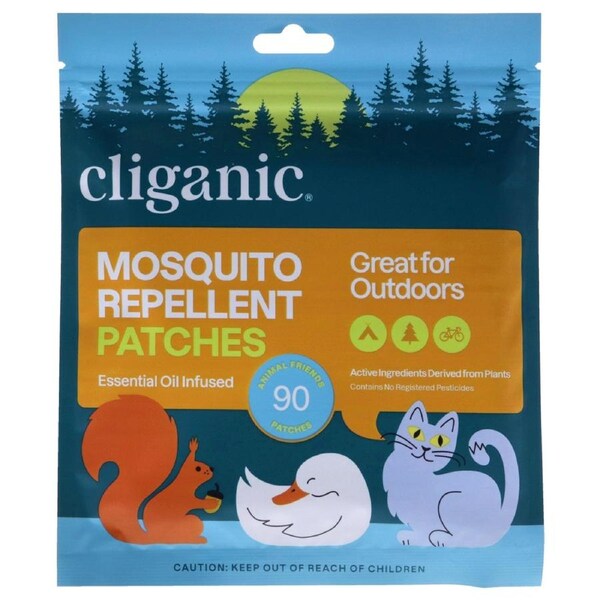 Cliganic Repellent Patches Animals by Cliganic for Kids - 90 Pc Patches 90 Pc