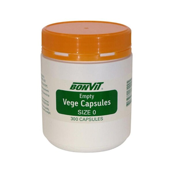 Bonvit Empty Vege Capsules Size '0' 300c 300c