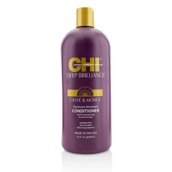 CHI Deep Brilliance Olive & Monoi Optimum Moisture Conditioner 946ml/32oz 946ml/32oz