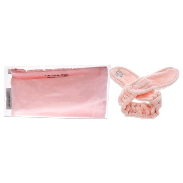 The Band Set - Pink by Cool Enough Studio for Women - 2 Pc Headband, Bag 2 Pc