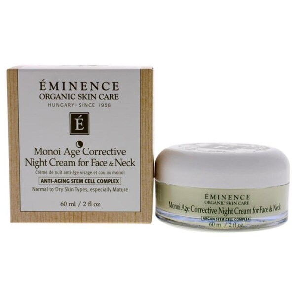 Eminence Monoi Age Corrective Night Cream for Face and Neck by Eminence for Unisex - 2 oz Cream 2 oz