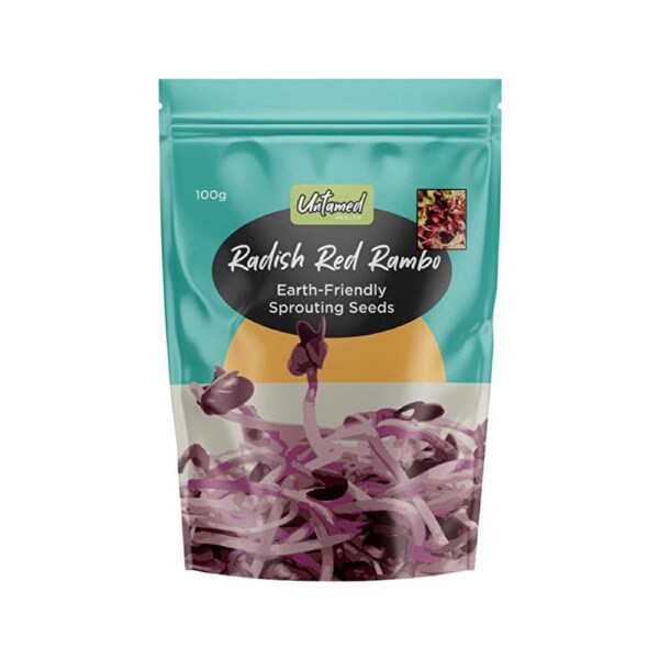 Untamed Health Organically Grown Sprouting Seeds Red Radish Rambo 100g 100g