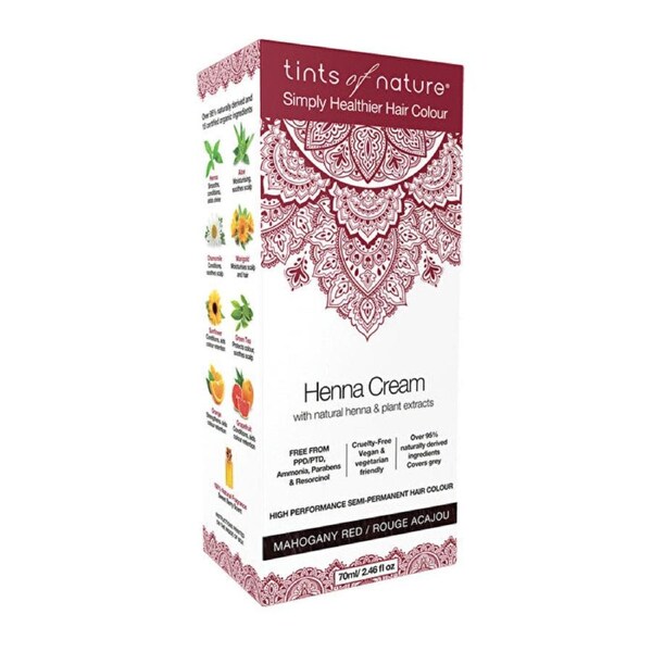 Tints of Nature Henna Cream Mahogany Red 70ml 70ml