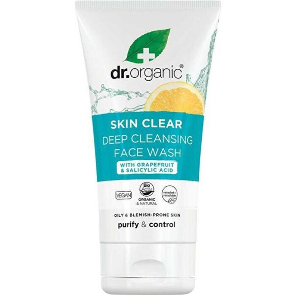 Dr Organic Deep Cleansing Face Wash Skin Clear 125ml 125ml