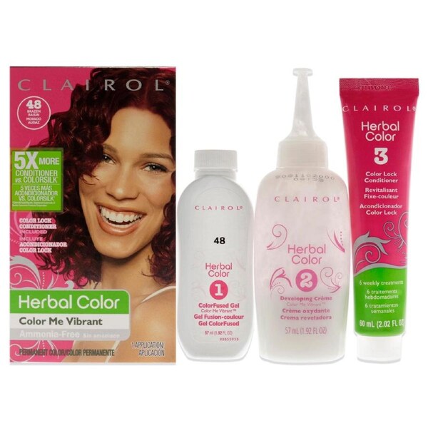 Herbal Essences Color Me Vibrant Permanent Color - 048 Brazen Raisin by Clairol for Unisex - 1 Application Hair Color 1 Application