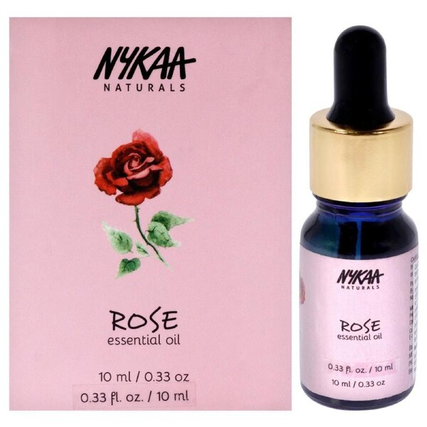 Essential Oil - Rose by Nykaa Naturals for Women - 0.33 oz Oil 0.33 oz