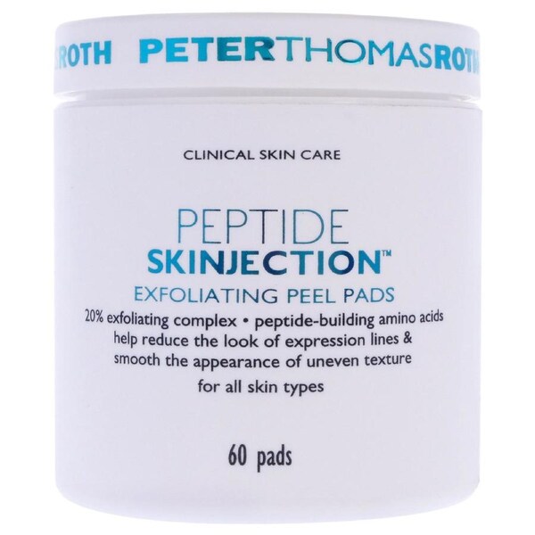 Peptide Skinjection Exfoliating Peel Pads - All Skin Types by Peter Thomas Roth for Unisex - 60 Pc Pads 60 Pc