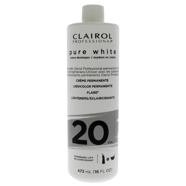 Pure White 20 Volume Creme Developer by Clairol for Unisex - 16 oz Lightener 16 oz