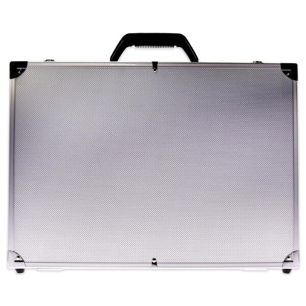 Aluminum Barber Case Silver by Marianna for Unisex - 1 Pc Case 1 Pc