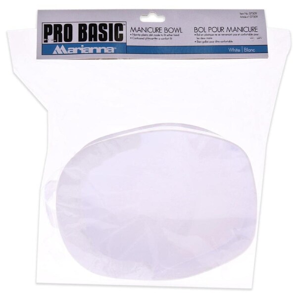 Manicure Bowl - White by Marianna for Unisex - 1 Pc Bowl 1 Pc