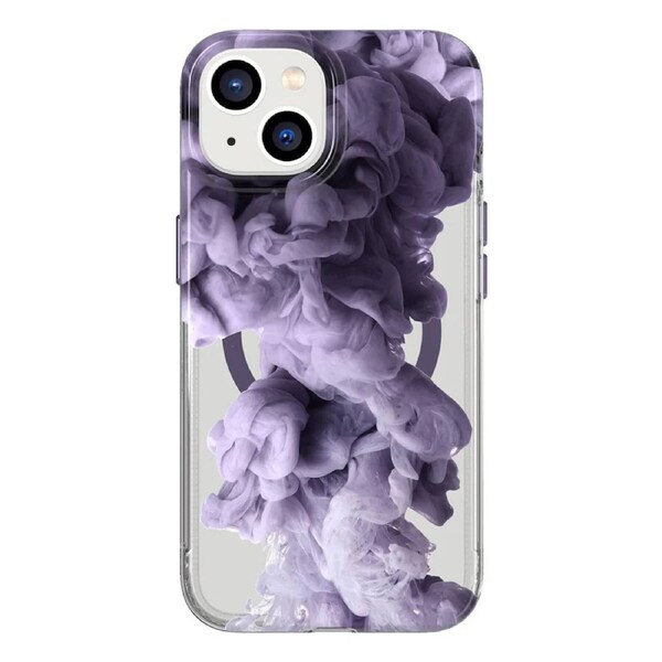 Tech21 Evo Art Case with Magsafe for iPhone 14 Plus T21-10008 - Clouded Dusk Purple