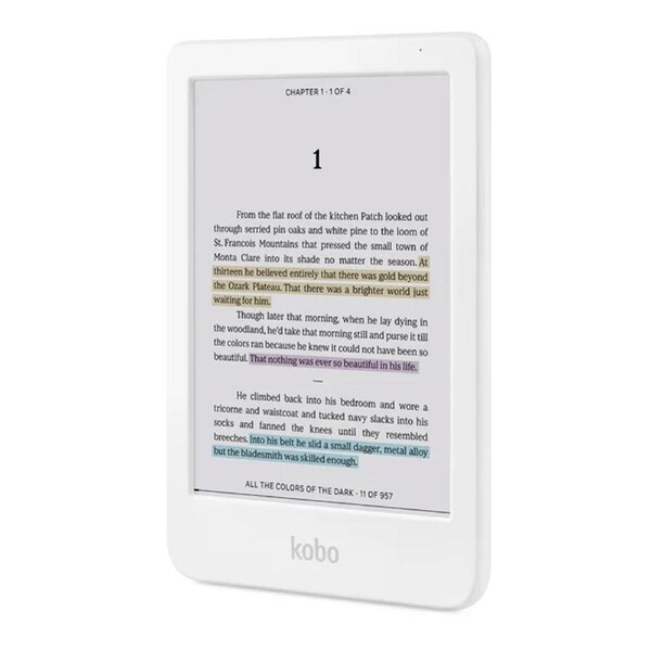 Kobo Clara Colour e-Book Reader (6'', 16GB, N367-KU) - White White