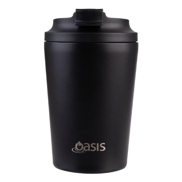 Oasis Ceramic Lined Coffee Cup - 360ml Black