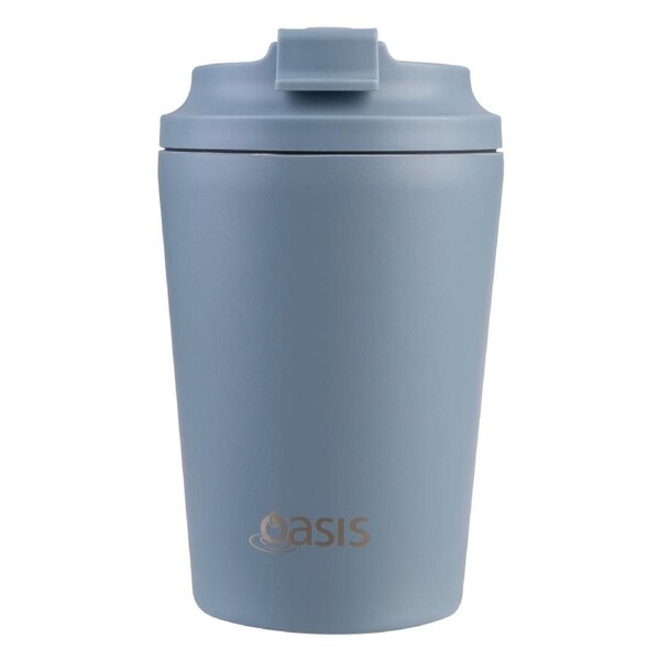 Oasis Ceramic Lined Coffee Cup - 360ml Hazy Blue