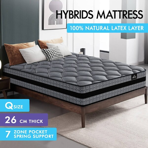 Spring Mattress STARRY EUCALYPT Bedding(Queen Double King Single) Queen - Serena