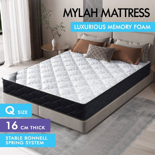 Spring Mattress STARRY EUCALYPT Bedding(Queen Double King Single) Queen - Mylah